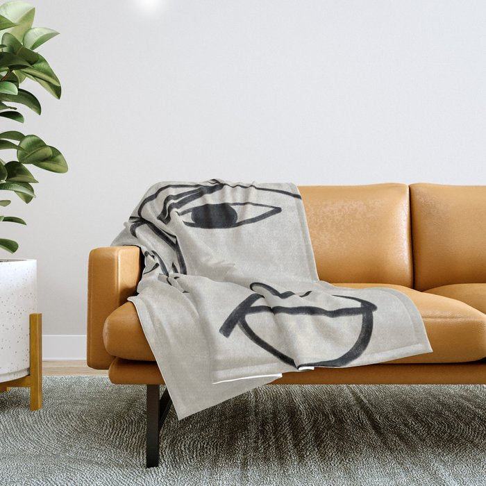PLANT PORTRAIT Throw Blanket Gallery Image 1