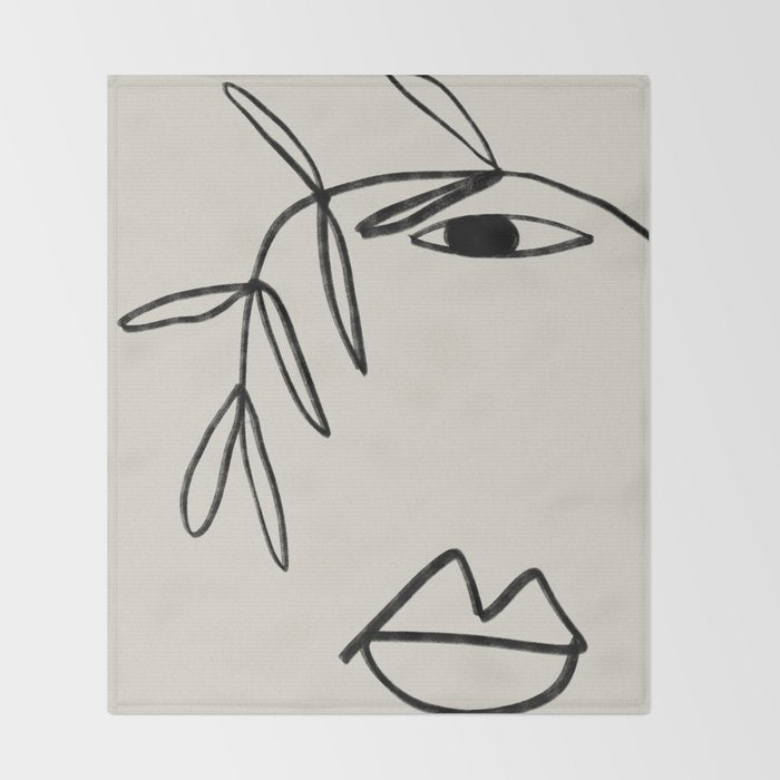 PLANT PORTRAIT Throw Blanket Gallery Image 2