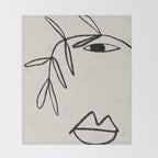PLANT PORTRAIT Throw Blanket Gallery Image 2