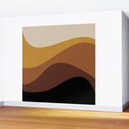 Abstract Color Waves XXVII Wall Mural Gallery Image 2
