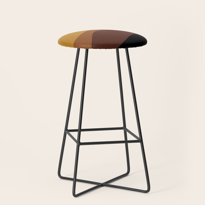 Abstract Color Waves XXVII Stool Gallery Image 1