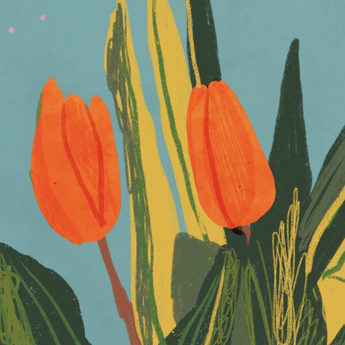 Red tulips in a vase Coffee Mug Gallery Image 2