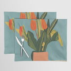 Red tulips in a vase Placemat Gallery Image 1