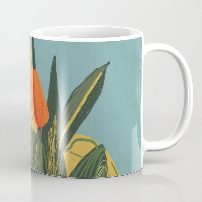 Red tulips in a vase Coffee Mug Gallery Image 1