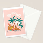 Hot Santa on vacation Stationery Card Gallery Image 2