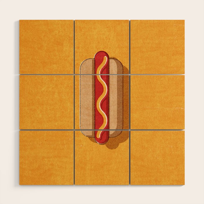 FAST FOOD / Hot Dog Wood Wall Art Gallery Image 1