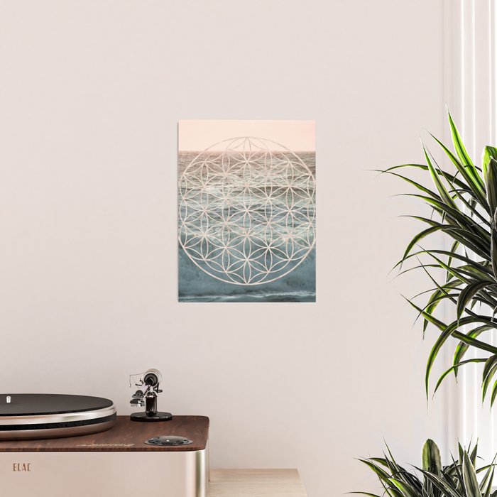 Mandala Flower of Life Sea Poster Gallery Image 2