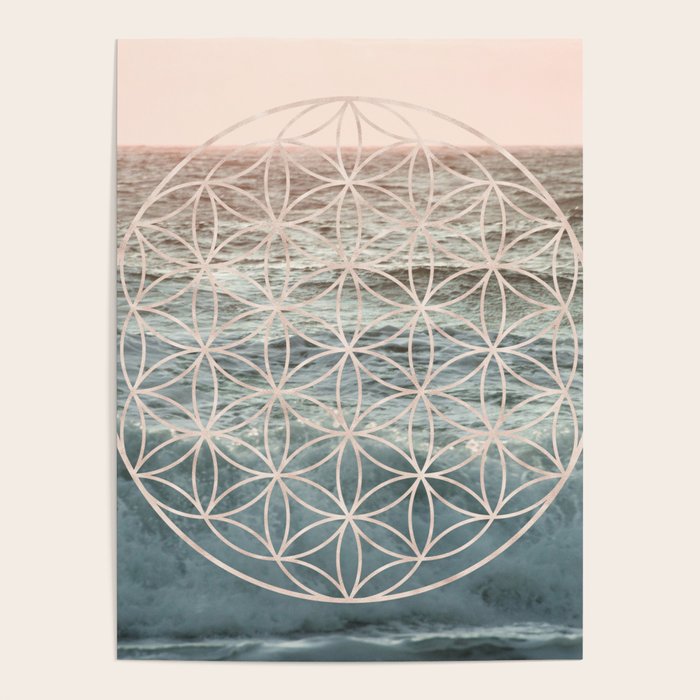 Mandala Flower of Life Sea Poster Gallery Image 4