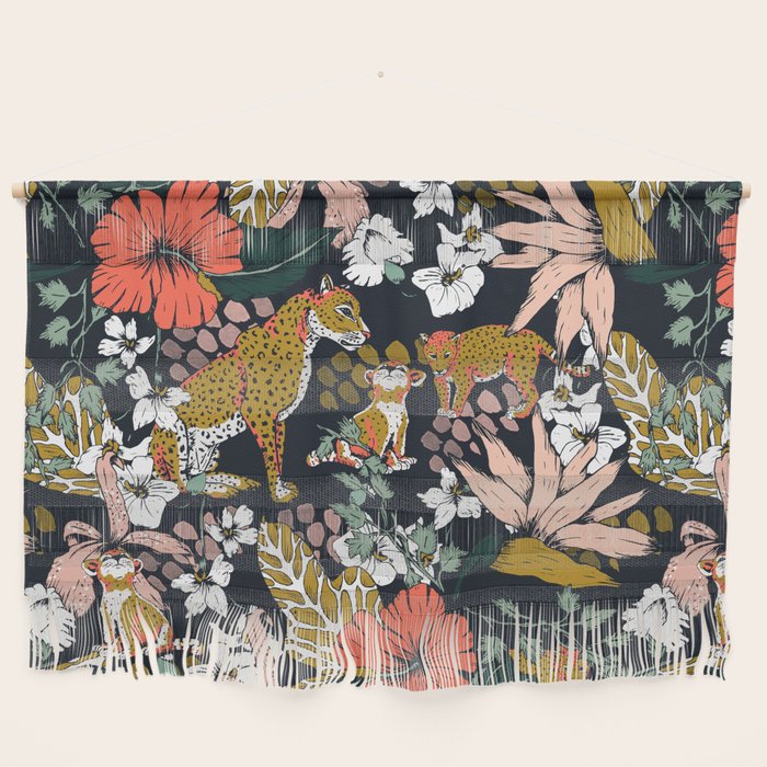 Animal print dark jungle Wall Hanging Gallery Image 1