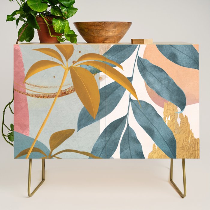 Abstract Tropical Art XIII Credenza Gallery Image 1
