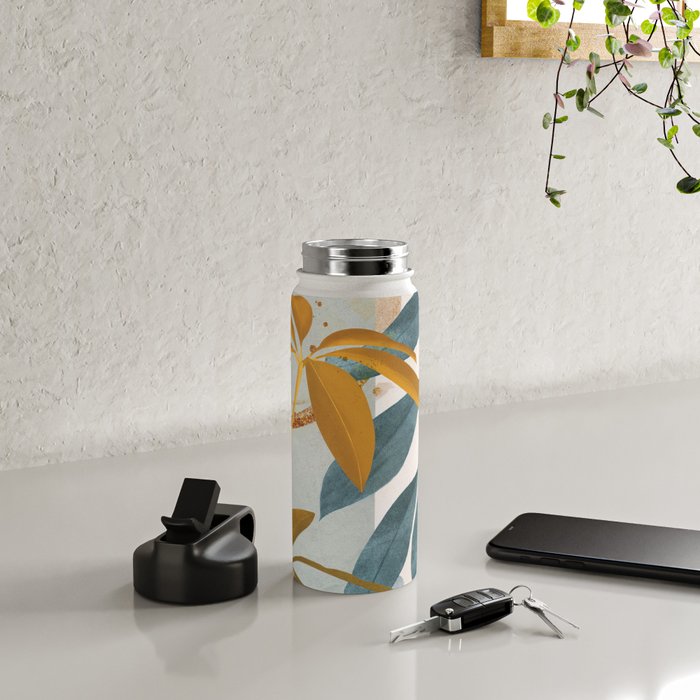 Abstract Tropical Art XIII Water Bottle Gallery Image 4
