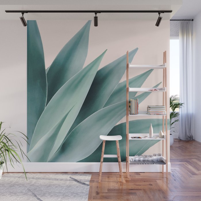 Agave flare II - peach Wall Mural Gallery Image 1