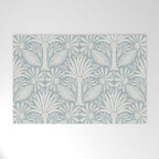 Palm Damask - Coastal Blue Welcome Mat Gallery Image 1