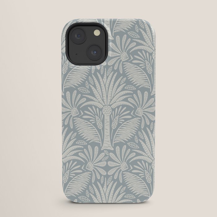 Palm Damask - Coastal Blue iPhone Case Gallery Image 25