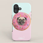 Pug Strawberry Donut iPhone Case Gallery Image 1