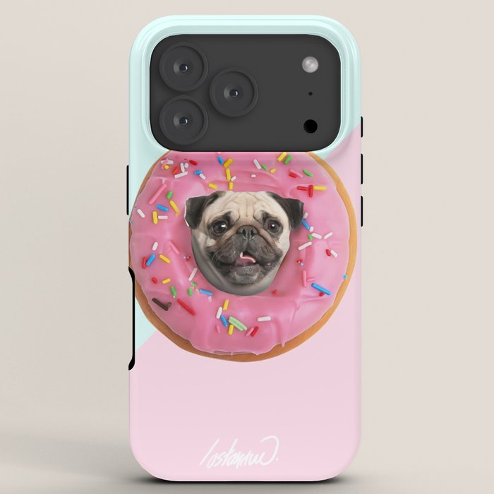 Pug Strawberry Donut iPhone Case Gallery Image 7