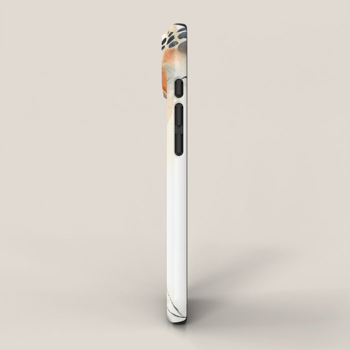 Abstract in blue and terracotta iPhone Case Gallery Image 2