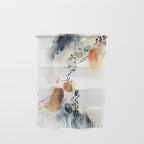 Abstract in blue and terracotta Wall Hanging Gallery Image 1