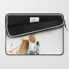 Abstract in blue and terracotta Laptop Sleeve Gallery Image 2