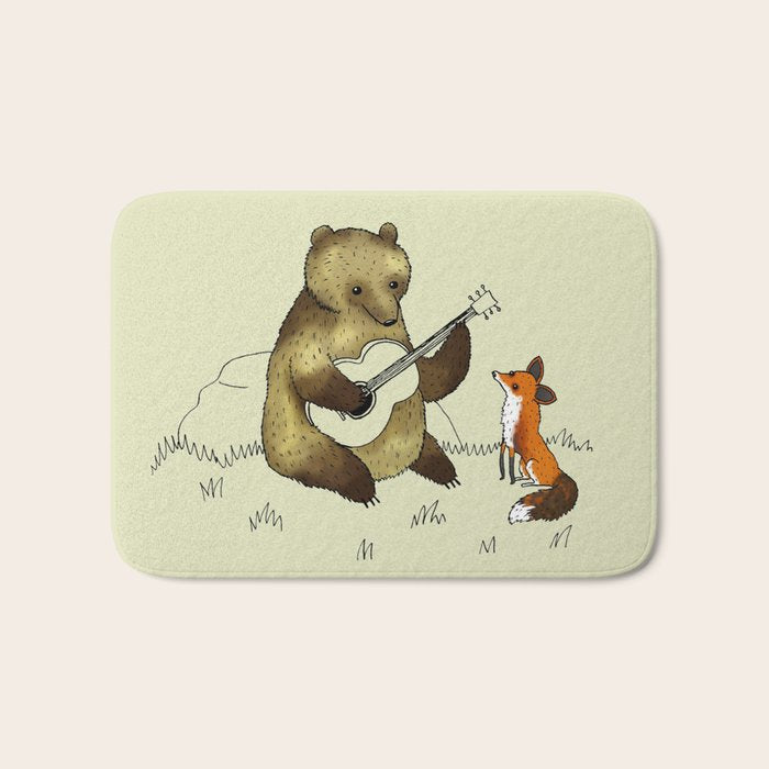 Bear & Fox Bath Mat Gallery Image 1