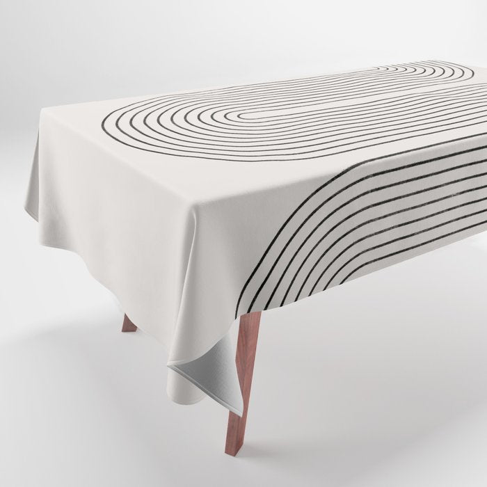 Mid-Century Modern No.28 - Woodblock Print Tablecloth Gallery Image 1