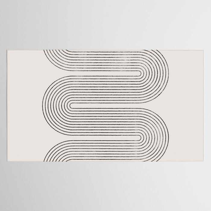 Mid-Century Modern No.28 - Woodblock Print Tablecloth Gallery Image 2