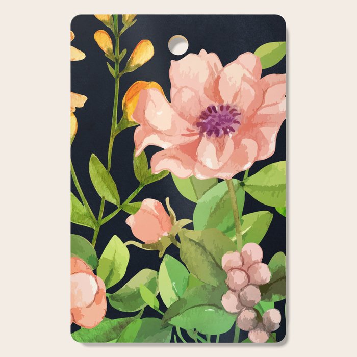Summer Flowers 5 Cutting Board Gallery Image 1