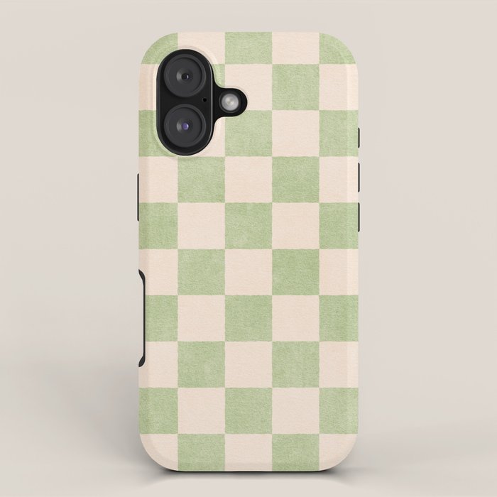 CHECKER - 001 - Sage iPhone Case Gallery Image 1