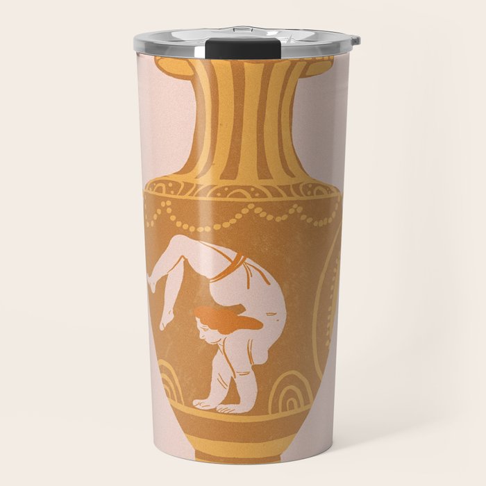 Ancient yoga vase Travel Mug Gallery Image 1