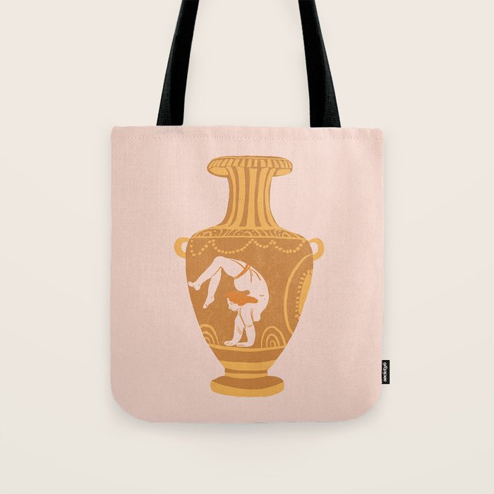 Ancient yoga vase Tote Bag Gallery Image 1