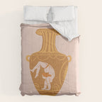 Ancient yoga vase Comforter Gallery Image 6