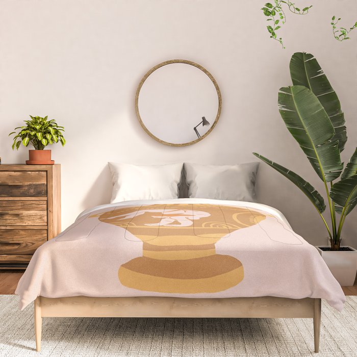 Ancient yoga vase Comforter Gallery Image 3