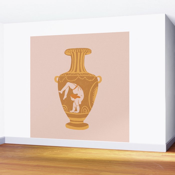 Ancient yoga vase Wall Mural Gallery Image 2