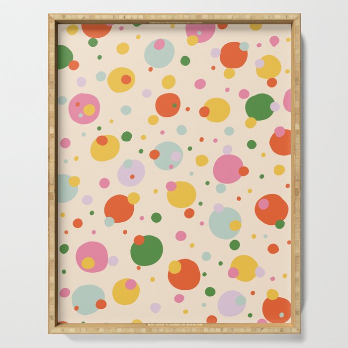 Floating circles Serving Tray Gallery Image 1