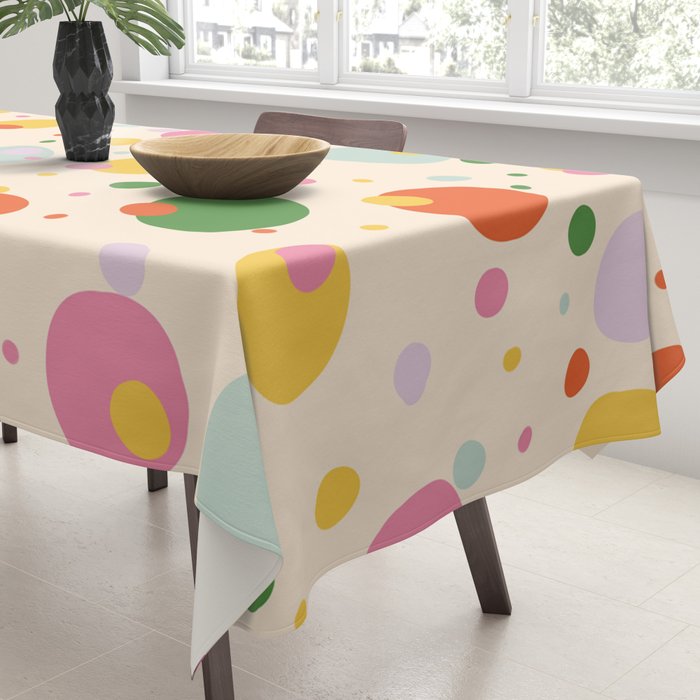 Floating circles Tablecloth Gallery Image 3