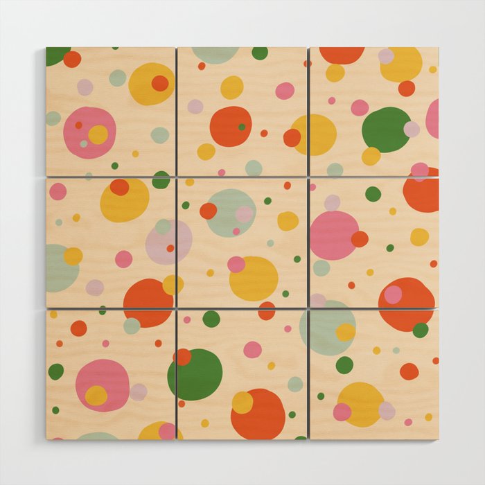 Floating circles Wood Wall Art Gallery Image 1