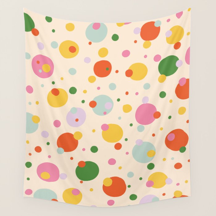 Floating circles Wall Tapestry Gallery Image 4