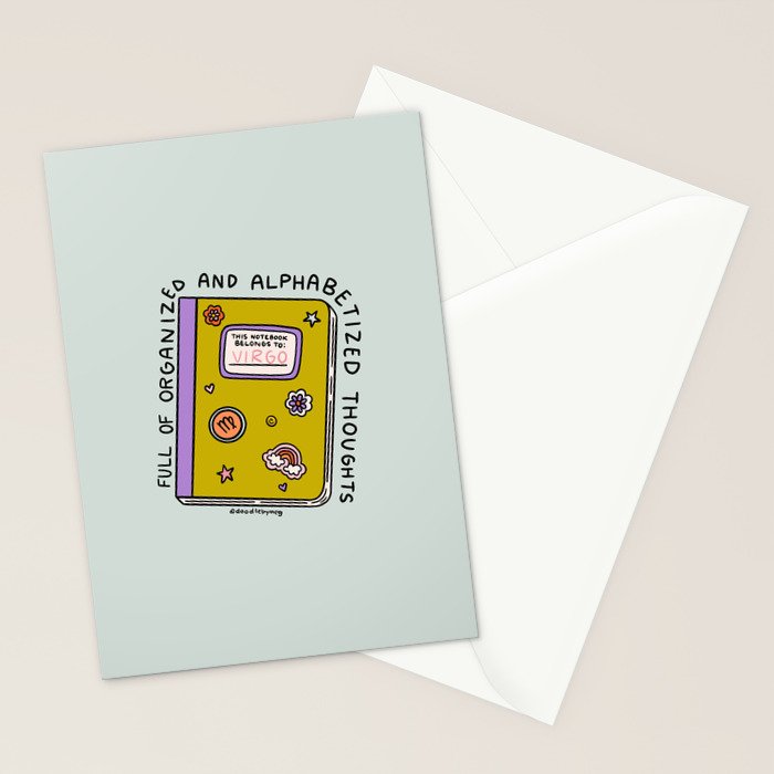 Virgo Notebook Stationery Card Gallery Image 2