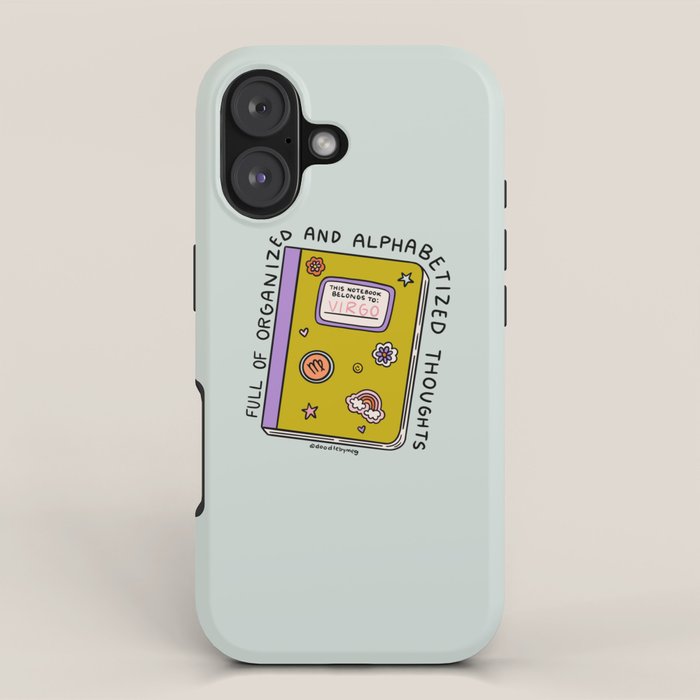 Virgo Notebook iPhone Case Gallery Image 1
