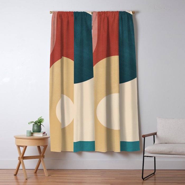 Geometric Shapes 84 Window Curtain Gallery Image 5
