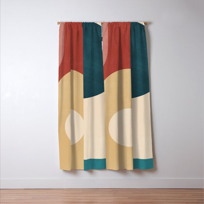 Geometric Shapes 84 Window Curtain Gallery Image 3