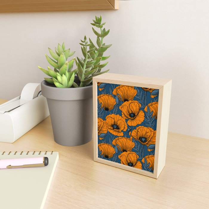 Orange poppies Mini Art Print Gallery Image 2