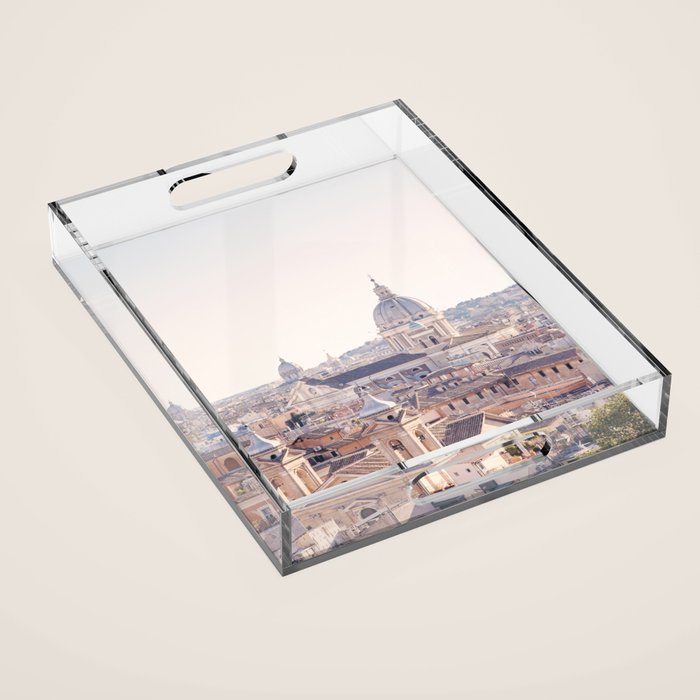 Roman Sunrise - Rome Italy Travel Photography Acrylic Tray Gallery Image 1