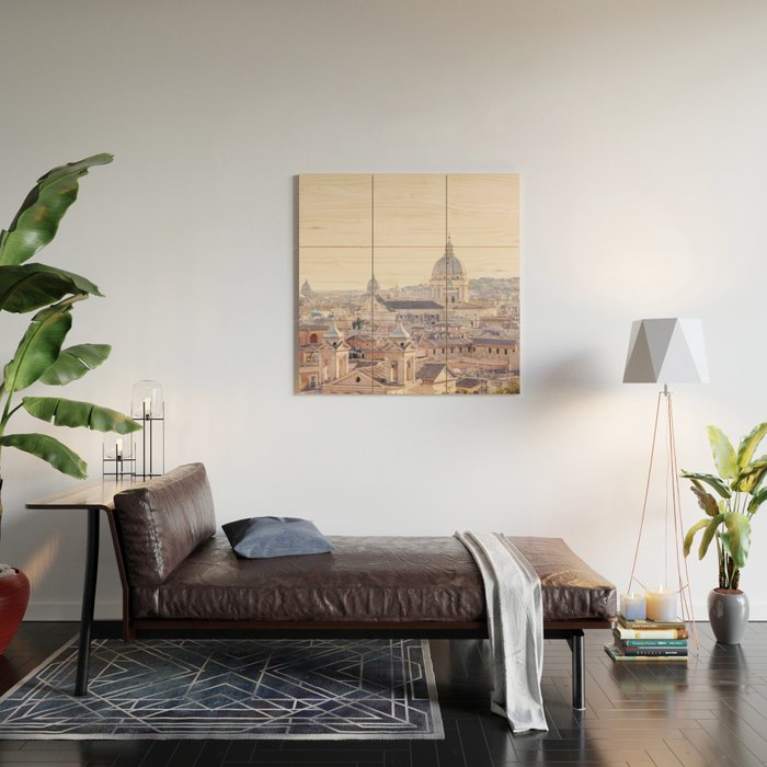 Roman Sunrise - Rome Italy Travel Photography Wood Wall Art Gallery Image 2