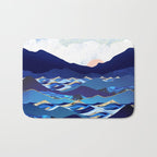 Ocean Blue Bath Mat Gallery Image 1