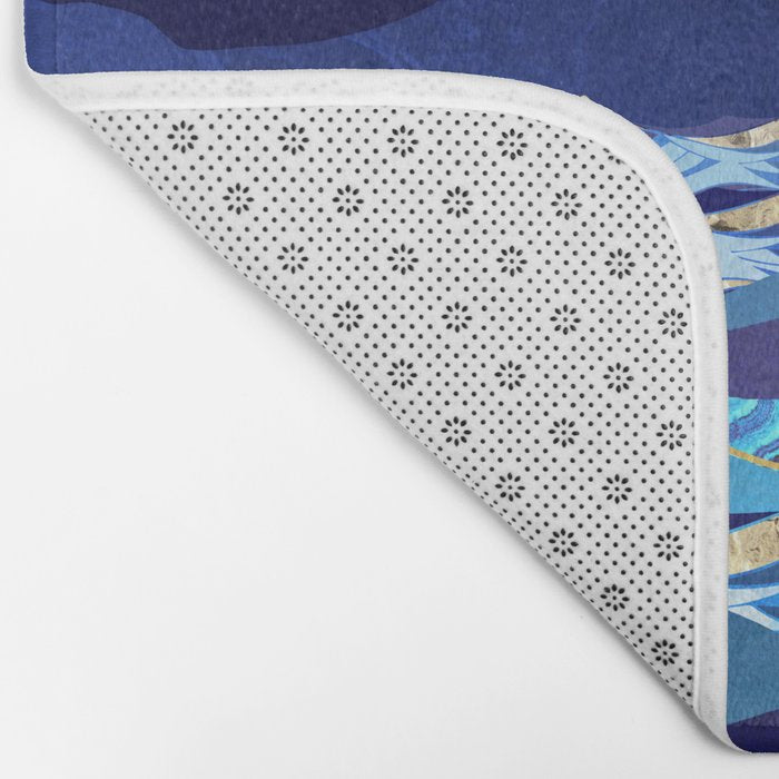 Ocean Blue Bath Mat Gallery Image 2