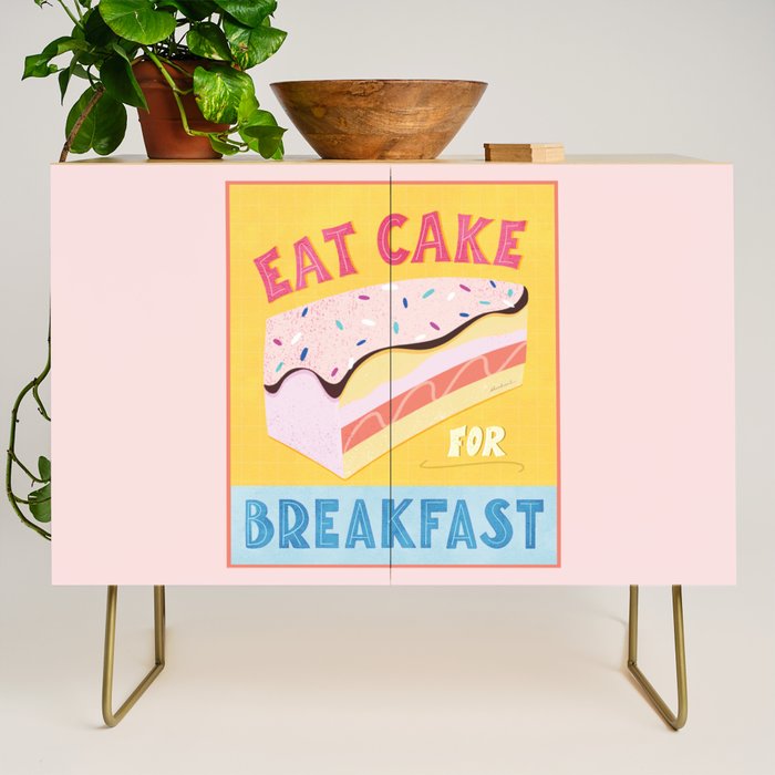 Eat Cake for Breakfast Credenza Gallery Image 1
