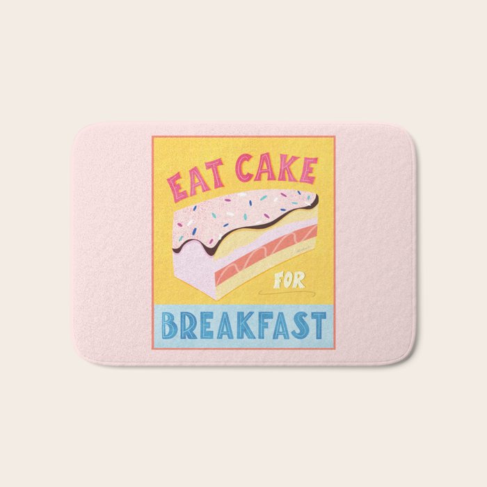 Eat Cake for Breakfast Bath Mat Gallery Image 1