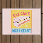 Eat Cake for Breakfast Outdoor Rug Gallery Image 1