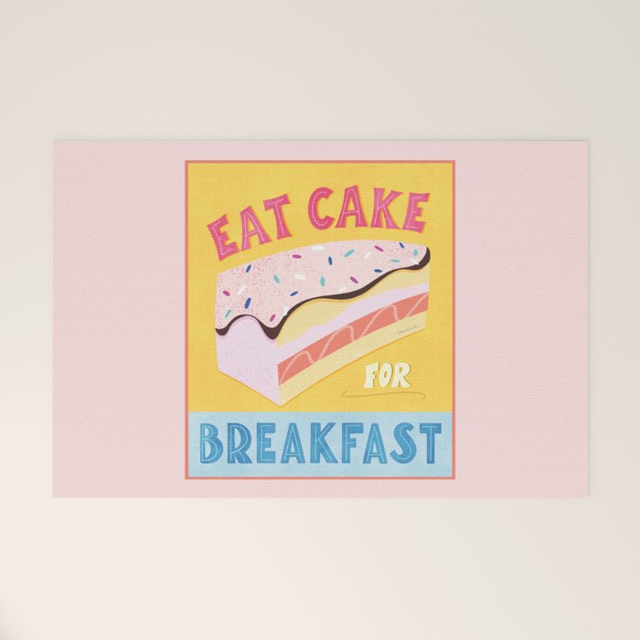 Eat Cake for Breakfast Welcome Mat Gallery Image 1